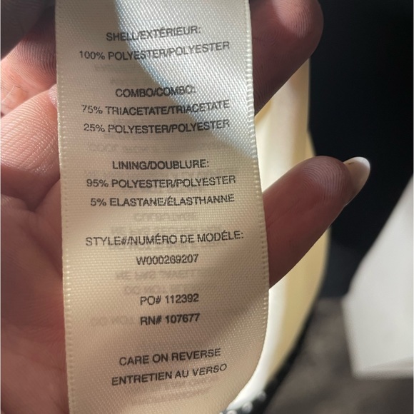 Alice + Olivia employed black open front long sleeve blazer with zippers - Picture 8 of 12